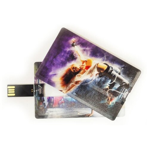 Подарочный USB-накопитель танцы оригинальная флешка пластиковая карта 4GB