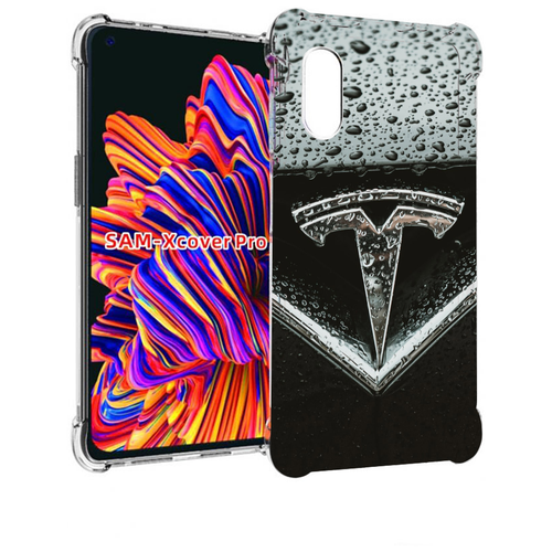 Чехол MyPads tesla тесла 1 для Samsung Galaxy Xcover Pro 1 задняя-панель-накладка-бампер