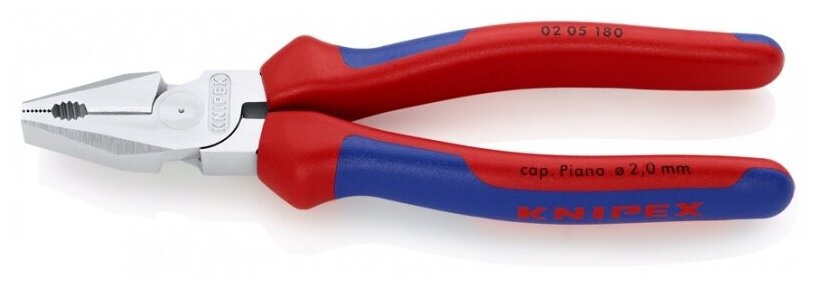 Плоскогубцы комбинированные особой мощности 180 мм KNIPEX, KN-0205180