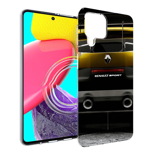 Чехол MyPads renault-рено-3 мужской для Samsung Galaxy M53 (SM-M536) задняя-панель-накладка-бампер