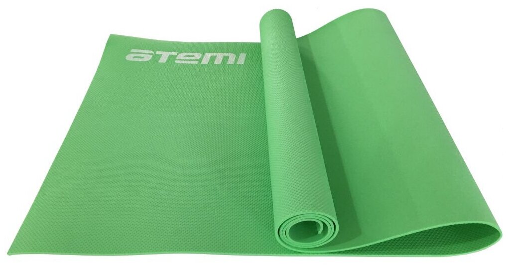 Коврик для йоги и фитнеса Atemi , AYM0214, EVA, 173х61х0,4 см, зеленый