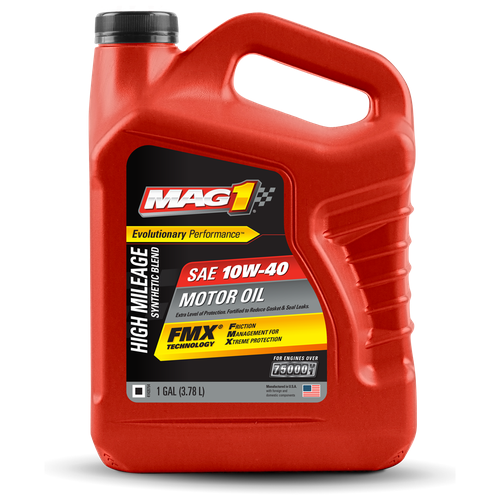 Моторное масло MAG 1 HIGH MILEAGE SYNTHETIC BLEND 10W 40 (3.78л) MAG69893