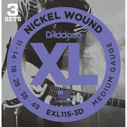 Струны для электрогитары D'Addario EXL115/3D