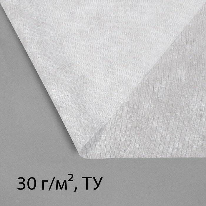 Материал укрывной, 10 × 1.6 м, плотность 30 г/м², с УФ-стабилизатором, Эконом 20% - фотография № 5