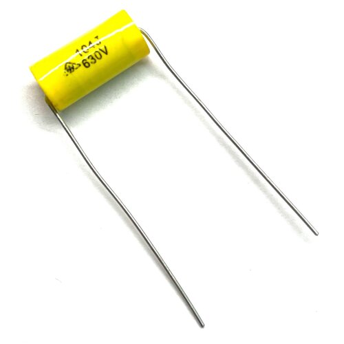 Конденсатор аксиальный полипропиленовый 0,10mkF 630V (0,10мкФ 630В) 5% (104) CBB20 (2шт)