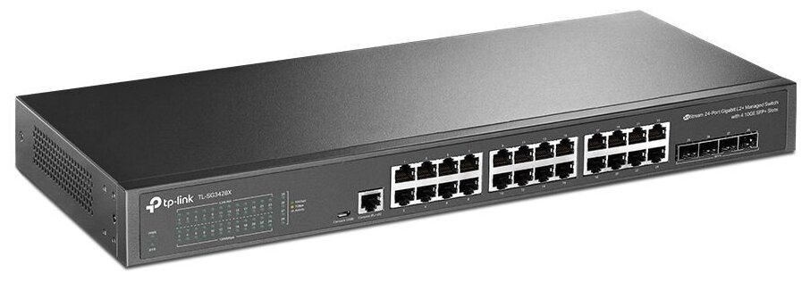 Коммутатор 24PORT 1000M 4SFP+ TL-SG3428X-UPS TP-LINK