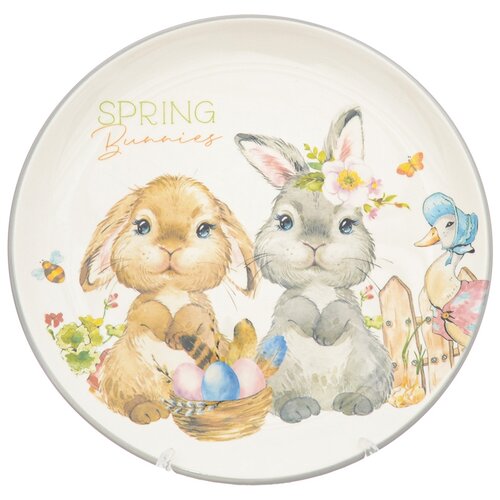 Тарелка Royal Classics Spring Bunnies 25,8*2,7 см