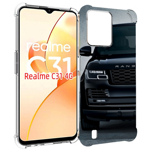 Чехол MyPads land-rover-ленд-ровер-1 мужской для OPPO Realme C31 задняя-панель-накладка-бампер