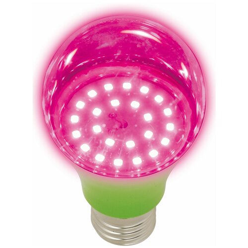 LED-A60-8W-SPSB-E27-CL PLP30GR Лампа светодиодная для растений. Форма A. прозрачная. Спектр для рассады и цветения. Картон. ТМ Uniel