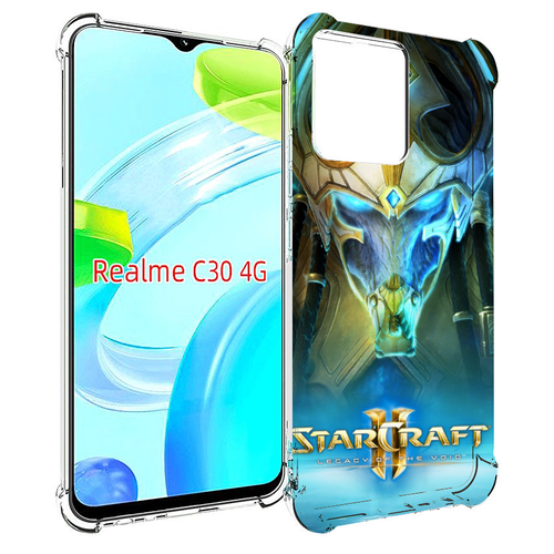 Чехол MyPads StarCraft II Legacy of the Void для Realme C30 4G / Narzo 50i Prime задняя-панель-накладка-бампер