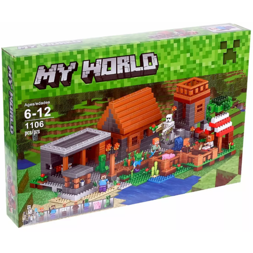 Конструктор My World Minecaft Деревня 63021 конструктор minecraft my world майнкрафт деревня 63021 1106 деталей