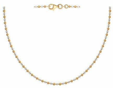 Колье Diamant online, серебро, 925 проба, золочение