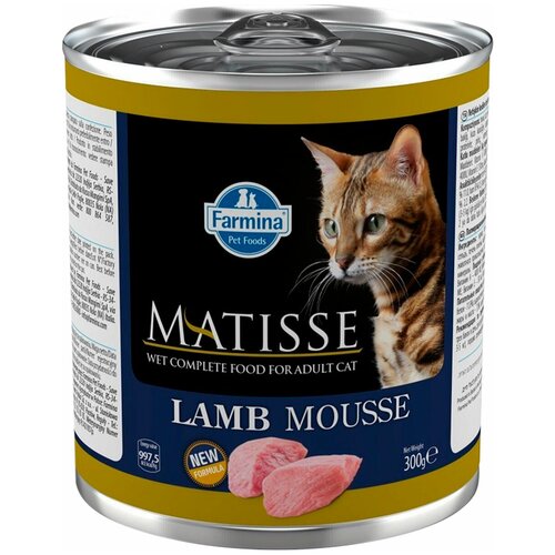 MATISSE MOUSSE LAMB для взрослых кошек мусс с ягненком 85 гр х 12 шт 1154₽