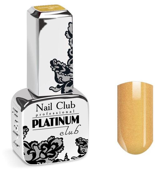 Nail Club professional Эмалевый гель-лак для ногтей с липким слоем PLATINUM CLUB 108 Golden Sands, 13 мл.
