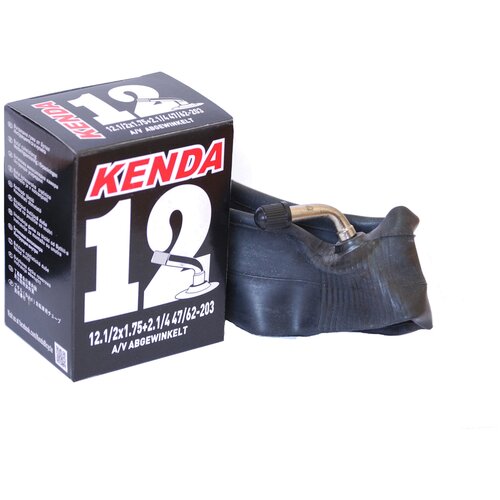 Велокамера Kenda 12x1.75-2.25 a/v с загнутым ниппелем камера 12 дюймов для детской коляски загнутый ниппель