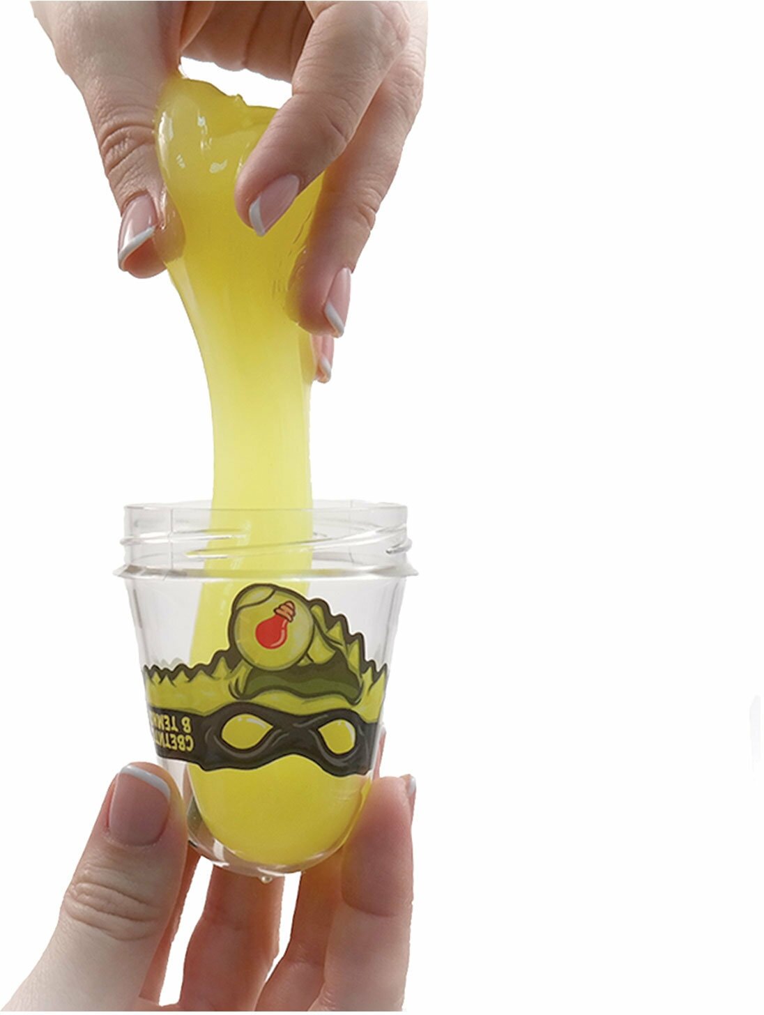 SLIME "NINJA", СМЕШИВАЙ ЦВЕТА 2 В 1, ЖЕЛТЫЙ, КРАСНЫЙ в кор.40шт Волшебный мир - фото №16