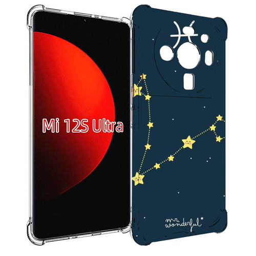 Чехол MyPads знак зодиака рыбы 1 для Xiaomi 12S Ultra задняя-панель-накладка-бампер