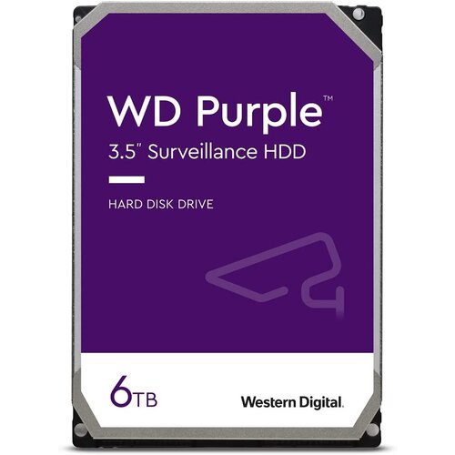 WD Жесткий диск WD SATA-III 2Tb WD22PURZ Surveillance Purple (5400rpm) 256Mb 3.5