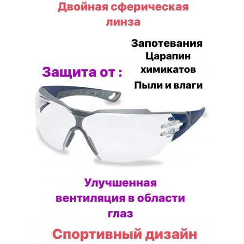 Очки защитные Uvex сх2 с двойной уникальной линзой Uvex supravision excellence