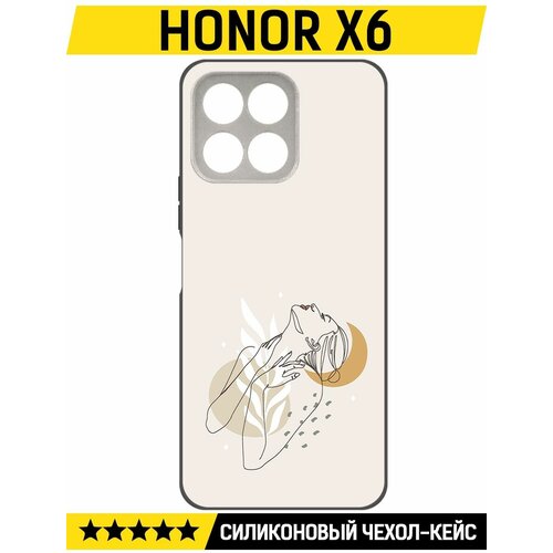 Чехол-накладка Krutoff Soft Case Женственность для Honor X6 черный чехол накладка krutoff soft case пацаны враги для honor x6 черный