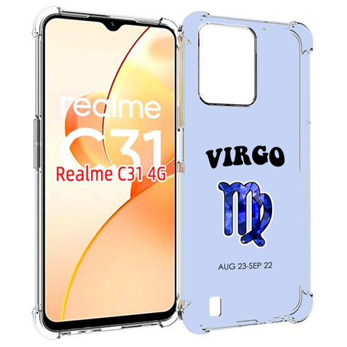 Чехол MyPads знак-зодиака-дева-1 для OPPO Realme C31 задняя-панель-накладка-бампер чехол mypads знак зодиака дева 2 для oppo realme c31 задняя панель накладка бампер