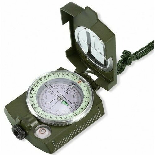 Компас Lensatic Compass армейский компактный туристический компас marching lensatic от бренда выживайка