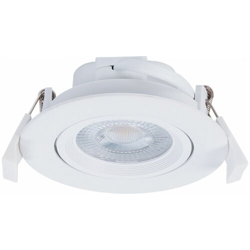 Светильник точечный светодиодный встраиваемый KL LED 22A-5 90 мм 4 м² тёплый белый свет цвет белый