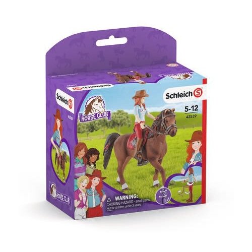 schleich horse club 42458 гостевые лошади ханны и собака руби Schleich Игровой набор Schleich Ханна и Кайен 42539S