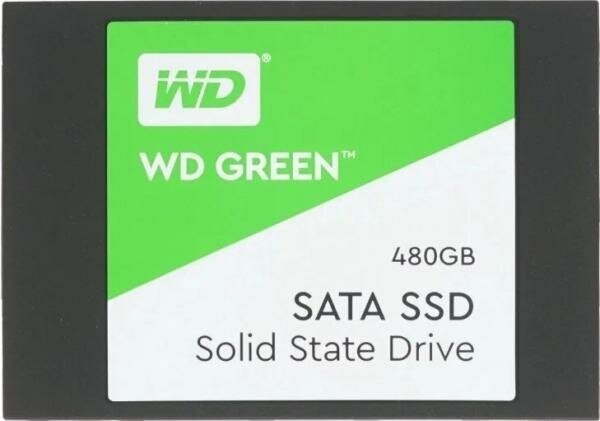 Твердотельный накопитель SSD 2.5 480 Gb Western Digital Green Read 545Mb/s Write 545Mb/s 3D NAND TLC WDS480G3G0A