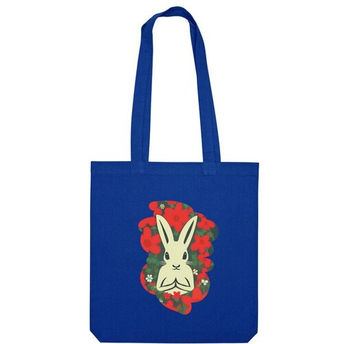 Сумка шоппер Us Basic, синий сумка дзен кролик фиолетовый