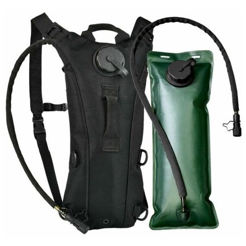 Гидратор рюкзак с ортопедической спинкой питьевая система черный