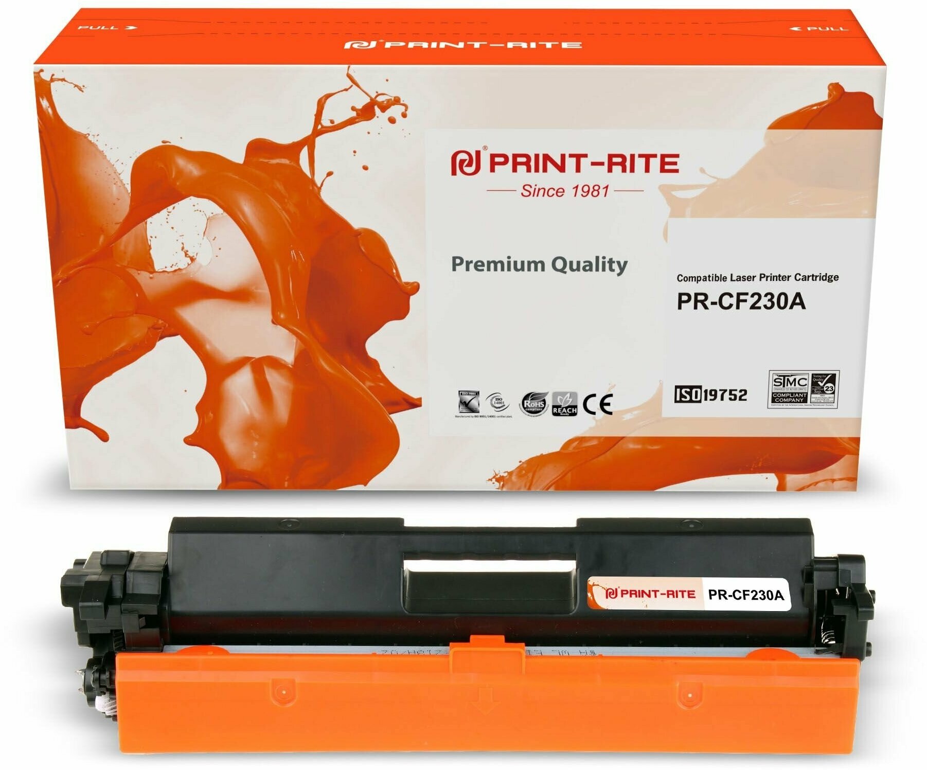 Картридж лазерный Print-Rite TFHAKJBPU1J PR-CF230A CF230A черный (1600стр.) для HP LJ 203/227