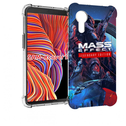 чехол mypads mass effect legendary edition для xiaomi black shark 5 задняя панель накладка бампер Чехол MyPads Mass Effect Legendary Edition для Samsung Galaxy Xcover 5 задняя-панель-накладка-бампер