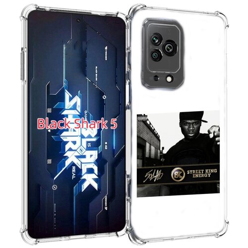 Чехол MyPads 50 Cent - Street King Energy для Xiaomi Black Shark 5 задняя-панель-накладка-бампер