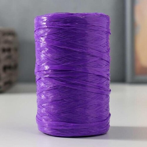 Пряжа - Для вязания мочалок, 100% полипропилен, 400м/100гр, №2-3, цвет фиолетовый, 5 шт.