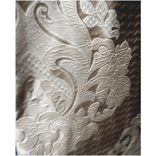 Шторы Chetintex темное золото с классическим вензелем Дамаск 150275см 2шт 10500₽