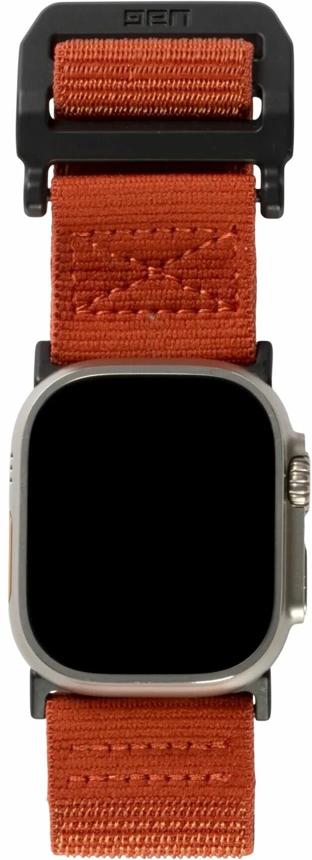 Нейлоновый ремешок с текстильной застёжкой UAG Active для Apple Watch 42 44 45 и 49 (дизайн 2022) (Ржавый / Rust)