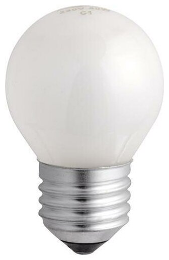 Лампа накаливания JazzWay P45 60W E27 матовая шар