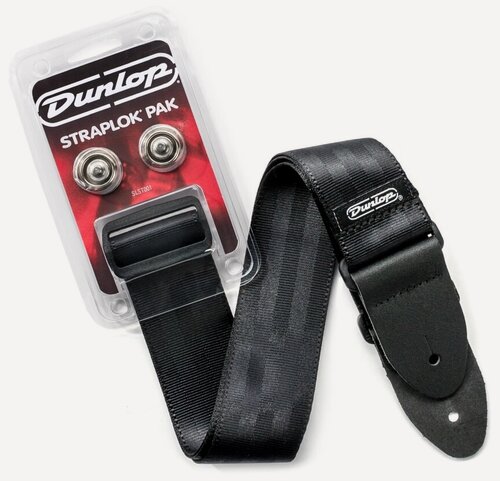 Изображение товара SLST001 Straplok Pak Ремень и крепление ремня для гитары, Dunlop