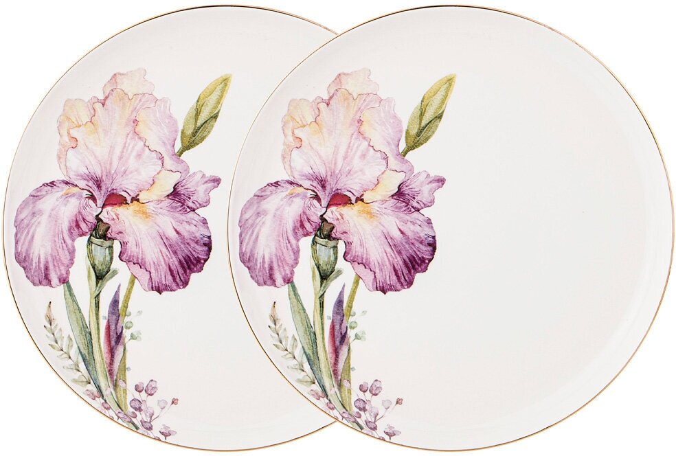Набор тарелок закусочных iris 2 шт Lefard (590-352)