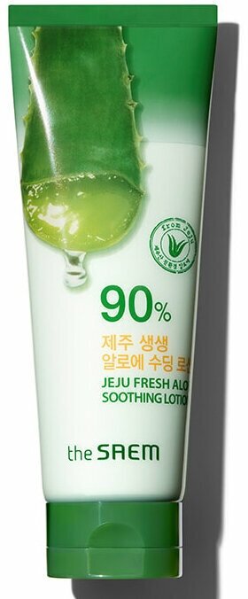 The Saem Успокаивающий лосьон для тела 90% алоэ вера Jeju Fresh Aloe Soothing Lotion 90%