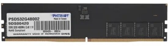 Оперативная память Patriot Memory DDR5 32Gb 4800Mhz pc-38400 Signature CL40 (PSD532G48002)