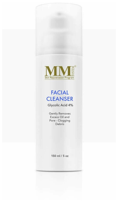 Очищающий гель для лица с гликолевой кислотой 4% Mene&Moy System Facial Cleanser 4%