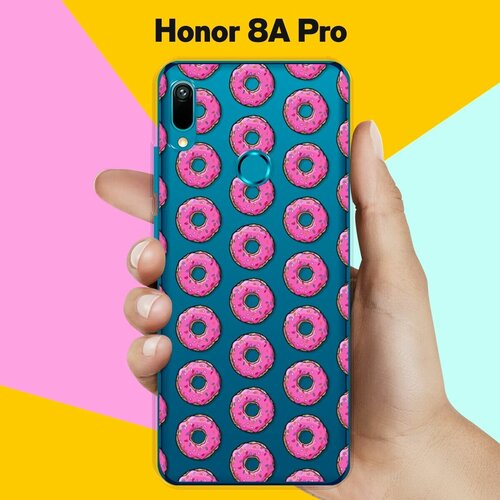 Силиконовый чехол на Honor 8A Pro Пончики / для Хонор 8А Про силиконовый чехол пончики на honor 8a