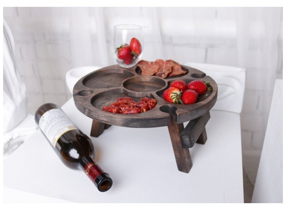 фото Столик винный 30х30х16/на 4 персоны/закусочный/Natalie 30х30х16см