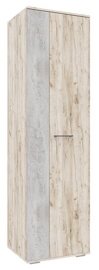 Шкаф Интерьер-Центр Бостон ШК-600 дуб крафт серый / бетонный камень Двухдверный 60х50х212 см