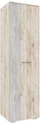 Шкаф двухстворчатый Интерьер-Центр Бостон ШК-600 дуб крафт серый / бетонный камень 60x50x212 см