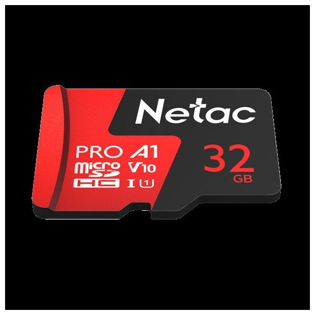 Карта памяти 32Gb MicroSD Netac P500 Extreme Pro + SD адаптер (NT02P500PRO-032G-R)