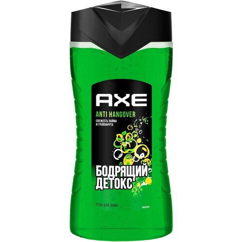 AXE ANTI HANGOVER 2в1 гель для душа и шампунь с пребиотиками и увлажняющими ингредиентами 610 мл