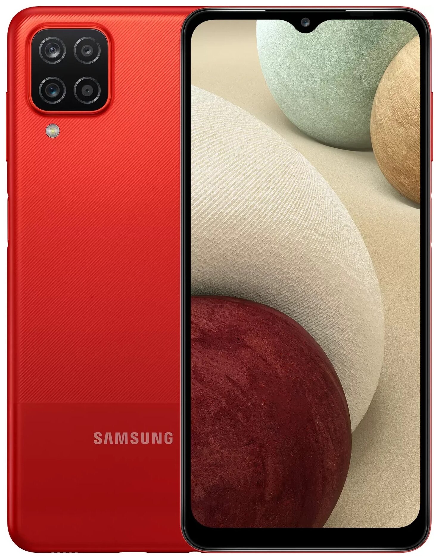 Смартфон Samsung Galaxy A12 4/64 ГБ, Dual nano SIM, красный